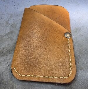 Elegant Handmade Tan Leather Wallet